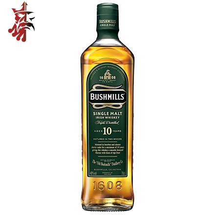 Image illustrant le produit Bushmills 10 ans, un produit de qualité qui fait partie des Whiskies